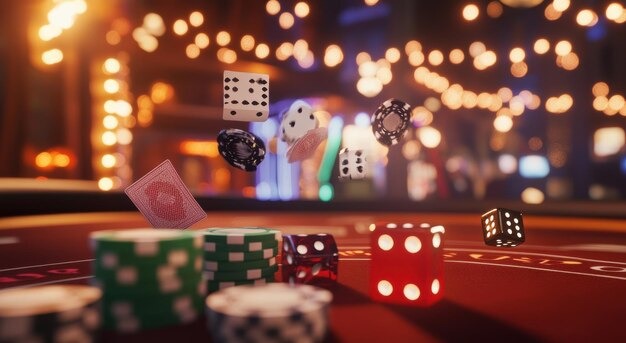 Live Sic Bo dealer table with three dice in cage
